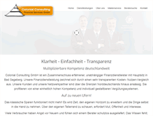 Tablet Screenshot of colonial-consulting.de